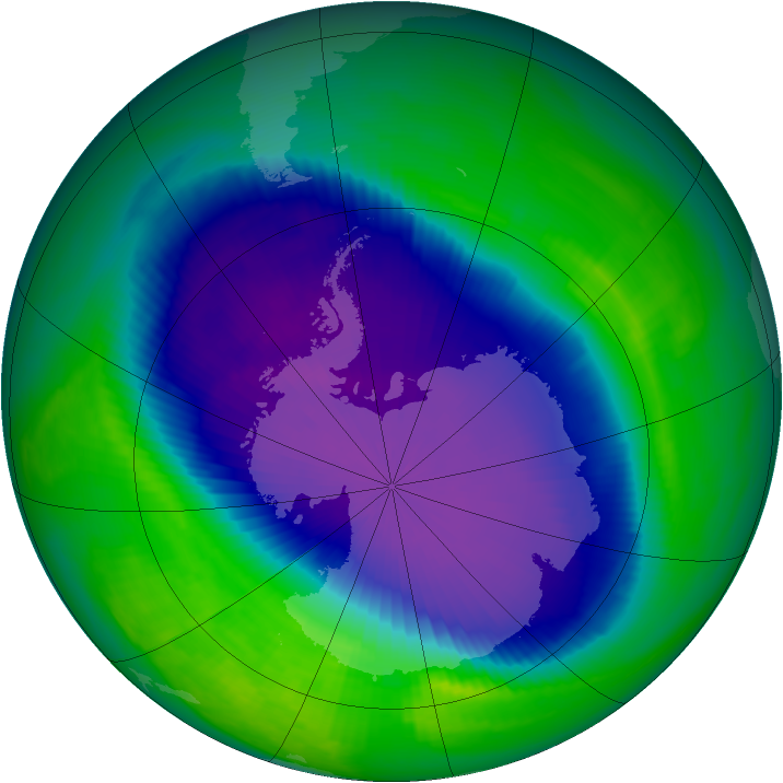 Ozone Map 1998-10-19